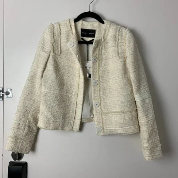 NWT Proenza Schouler Tweed Cropped Jacket - Picture 4 of 12